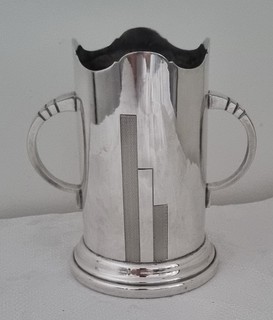 Art Deco A1 Silver Plated Twin Handled Small Bottle Holder Mappin And Webb
