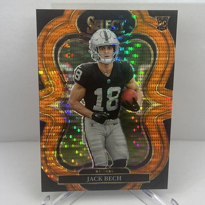 2025 Select Jack Bech Rookie 4/7 Neon Orange Pulsar Prizm FOTL RC #306 Suite