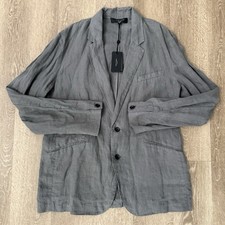 NWT Rag And Bone Butler Linen Blazer Unstructured Men s 42 Regular Pavement Grey