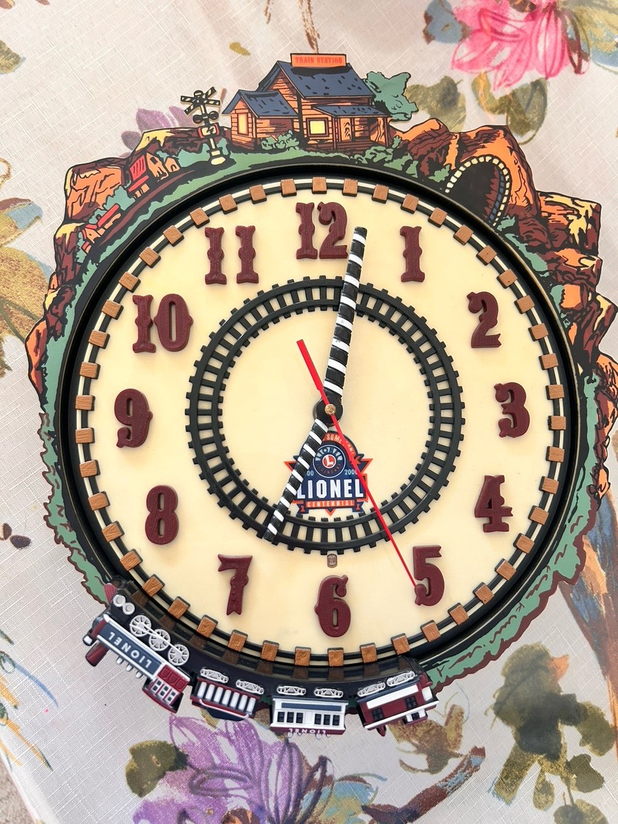 【てぃんくる】てぃんかーべる 20th anniversary clock er Vintage Lionel Train Clock Whistling 1900-2000 Centennial