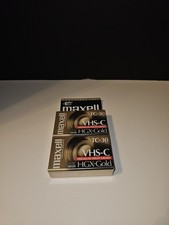 Camcorder Tape Maxell Tc-30 Vhs-c Premium High Grade Hgx-gold