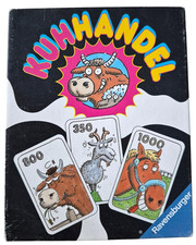Kuhhandel Ravensburger Spiel Kartenspiel Famillie Kinder Tiere 1996 Vintage