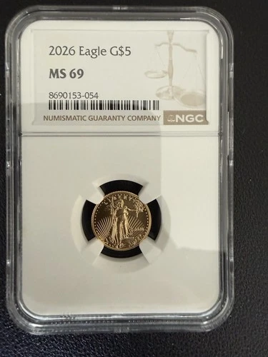 2026 Gold Eagle $5 NGC MS 69 Gold Coin