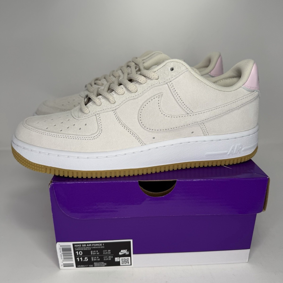 Nike Air Force 1 Low SB Light Orewood Brown Pink Men's Sizes