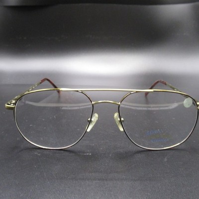 Advantage Eyewear Eyeglass Frames SAV92 Gold Aviator Metal Full Rim 54-17-140