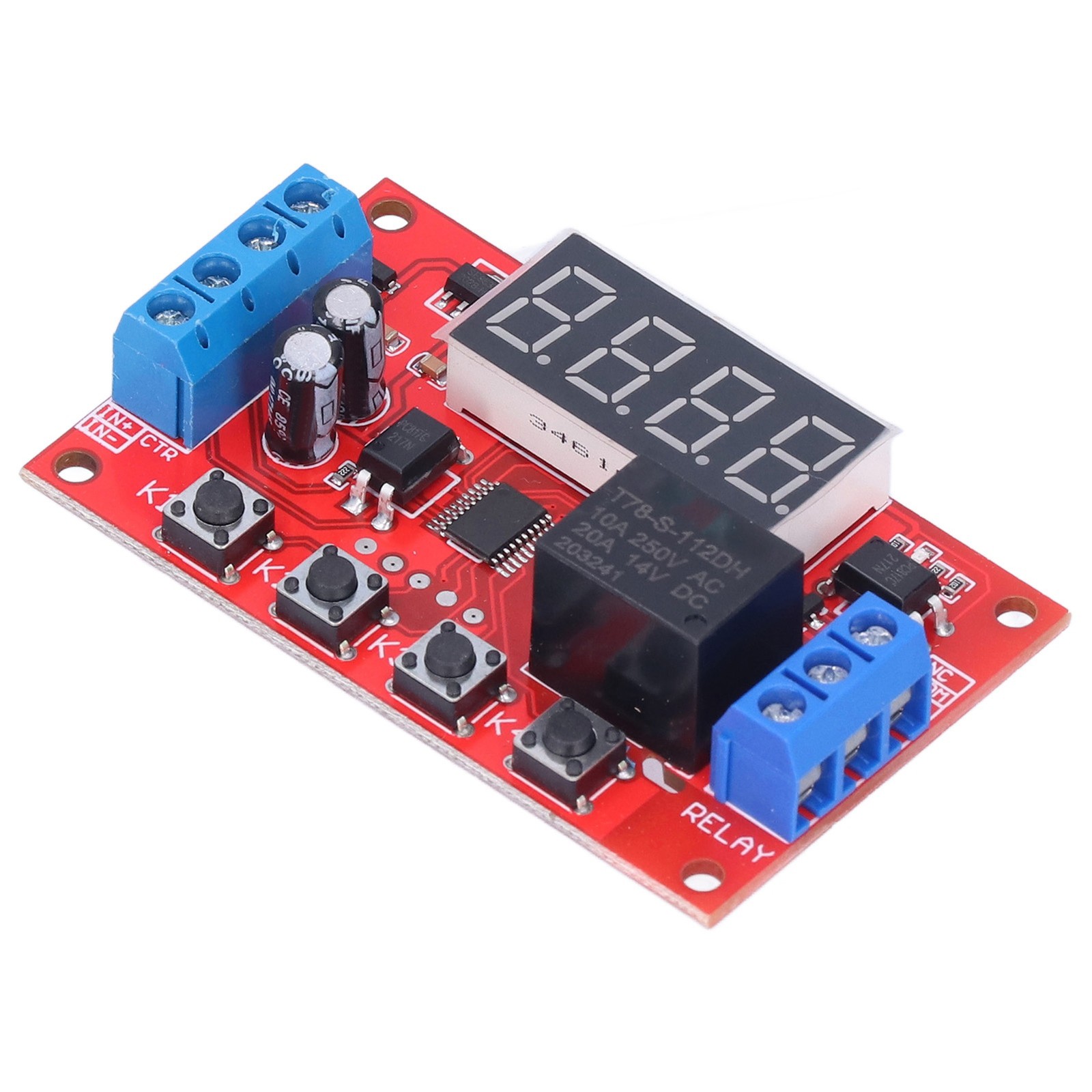 12V Relay Module Digital Timing Delay Programmable Trigger Switch With