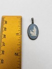 Wedgwood Pendant Blue Jasperware Hebe Eagle Cameo Sterling Silver 925 Vtg 1980s — photo 3