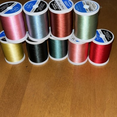 Sulky Rayon Embroidery Thread Set Assorted Colors 850 Yards Each -C