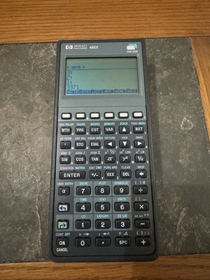 Hewlett Packard HP 48GX 128K RAM Graphing Calculator Turns On As Is