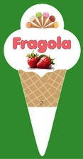 20 segnagusti gelato con inserimento prodotti formato 7x15cm