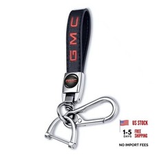 Genuine Leather Car Keychain Keyring Accessories Compatible with GMC Y-09