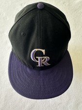 Colorado Rockies Cap 7-1/2 Fitted New Era 59Fifty Cool Base USA Made On-Field