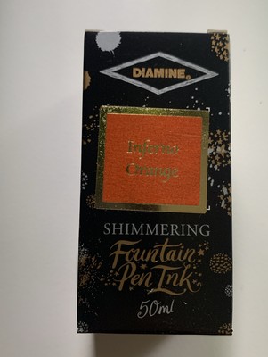 Diamine Ink Bottle 50ml - Inferno Orange - NEW