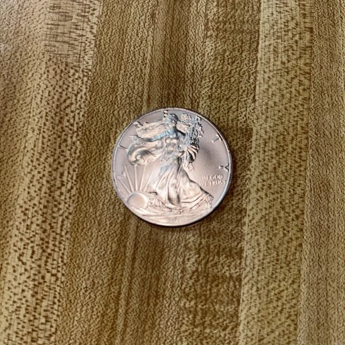 2016 American Silver Eagle 1 oz Uncirculated  Coin, Comes W/ Clear Cover