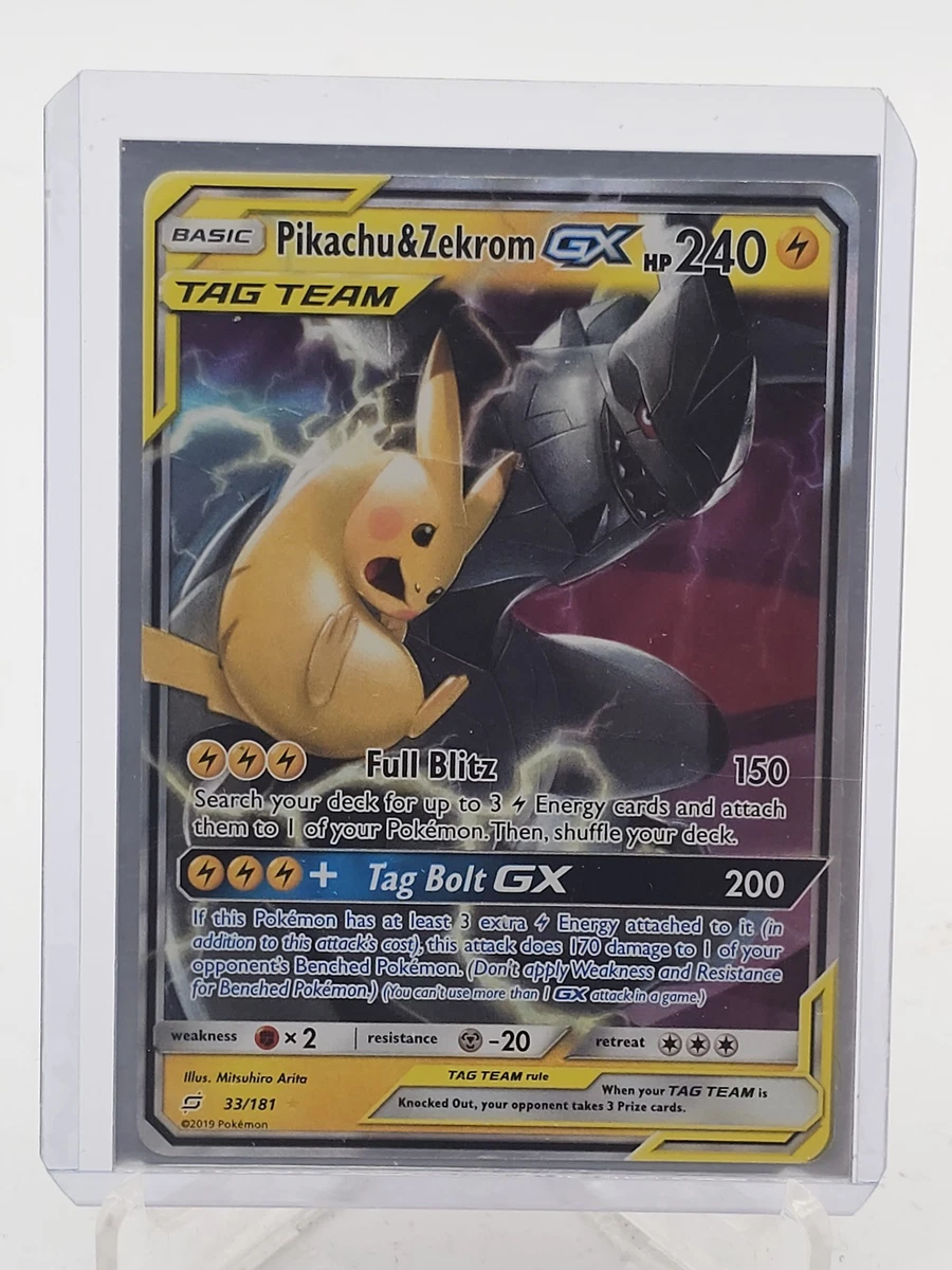 Pikachu & Zekrom GX 33/181 Sm-Team Up for sale | eBay