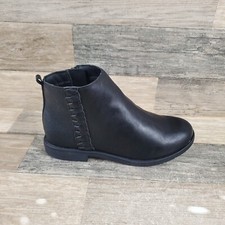 Stride Rite SR Carolyn Kids Ankle Boots Sz 2.5 M Black Zipper Round Toe Booties