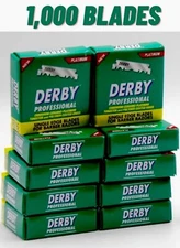 Derby Professional Single Edge Razor Blades 1000 Count - BRAND NEW Fast Shipping