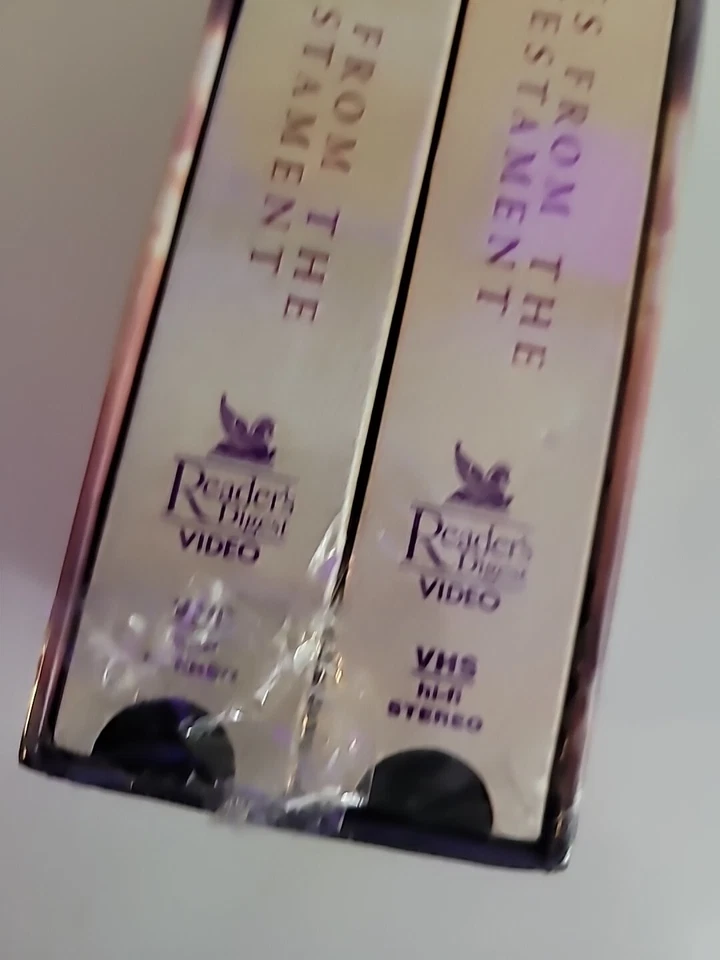 Charlton Heston Presents THE BIBLE VHS 2 Tape Set Stories Old & New Testaments - Image 4 of 4