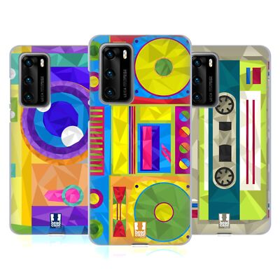 HEAD CASE DESIGNS GEOMETRIC GADGETS SOFT GEL CASE FOR HUAWEI PHONES 4