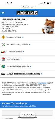 #ad #ad 99 SUBARU FORESTER VIN 6 Engine Motor 2.5L OEM TESTED **131K** $899.53