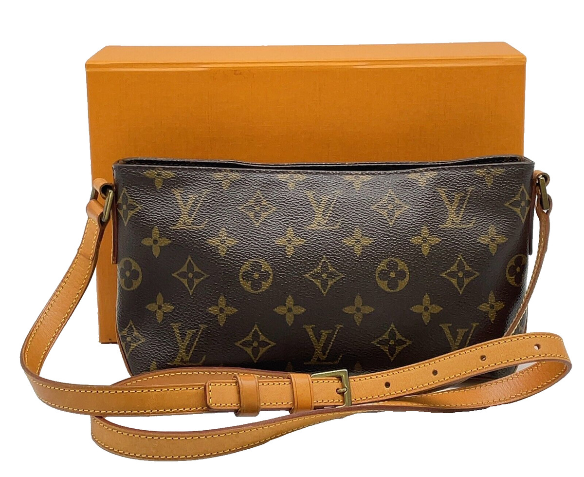Authentic Louis Vuitton Monogram Trotteur M51240 ShoulderBag W/Box 