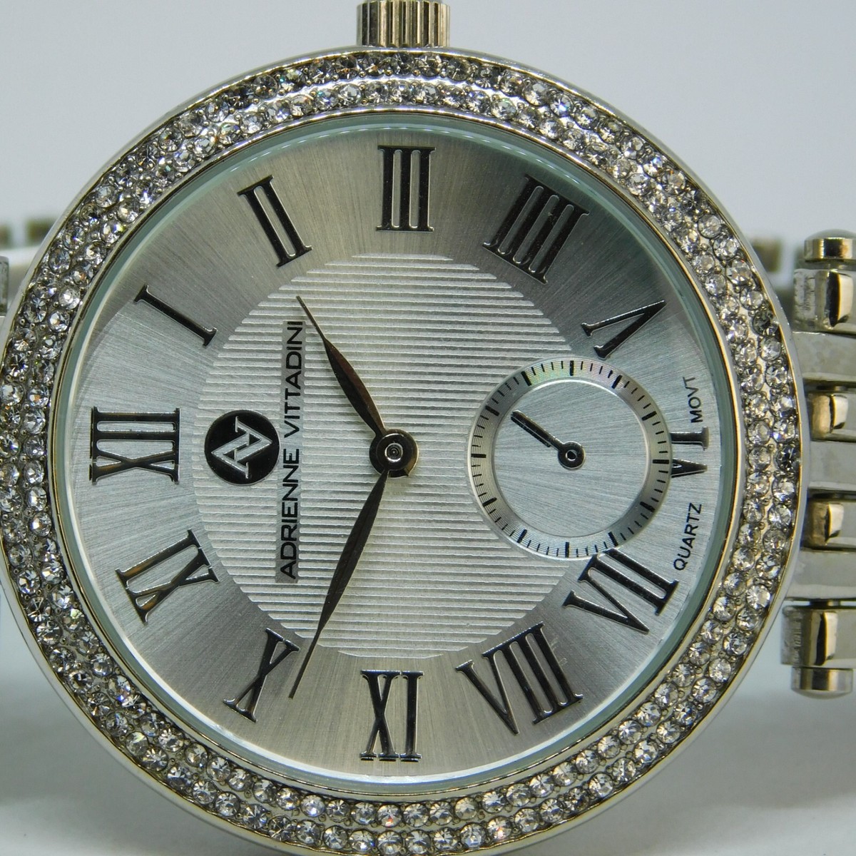 Adrienne Vitani Ladies Limited Edition Silver Plated Sapphire Blue MOP Watch Vintage Adrienne Vittadini Ladies Watch - Etsy main image 4