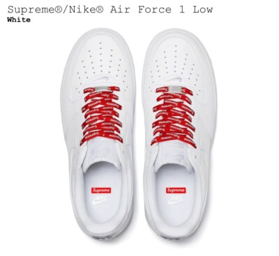 Brand New Supreme x Nike Air Force 1 Low White Men's - Size