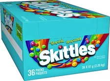 Tropical Skittles Candy - 36/2.17 Ounce bags