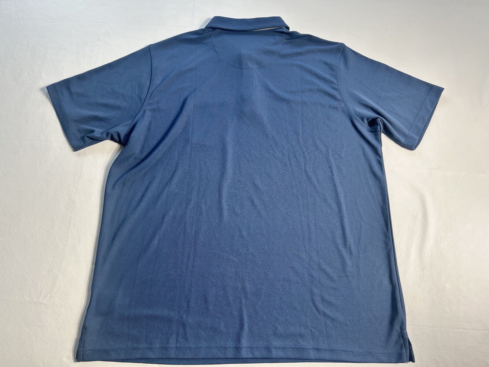 PEBBLE BEACH Dry-Luxe Performance Golf Polo Men’s Side 2XL Blue W/Gray Trim thumbnail 8