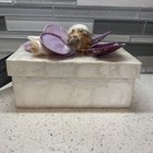Shimmering Sea Shell Trinket or Jewelry Box With Decorative Shell Top — photo 2