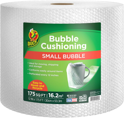 Duck Brand Small Bubble Wrap - 175 FT Cushioning for Moving & Shipping - Picture 10 of 12