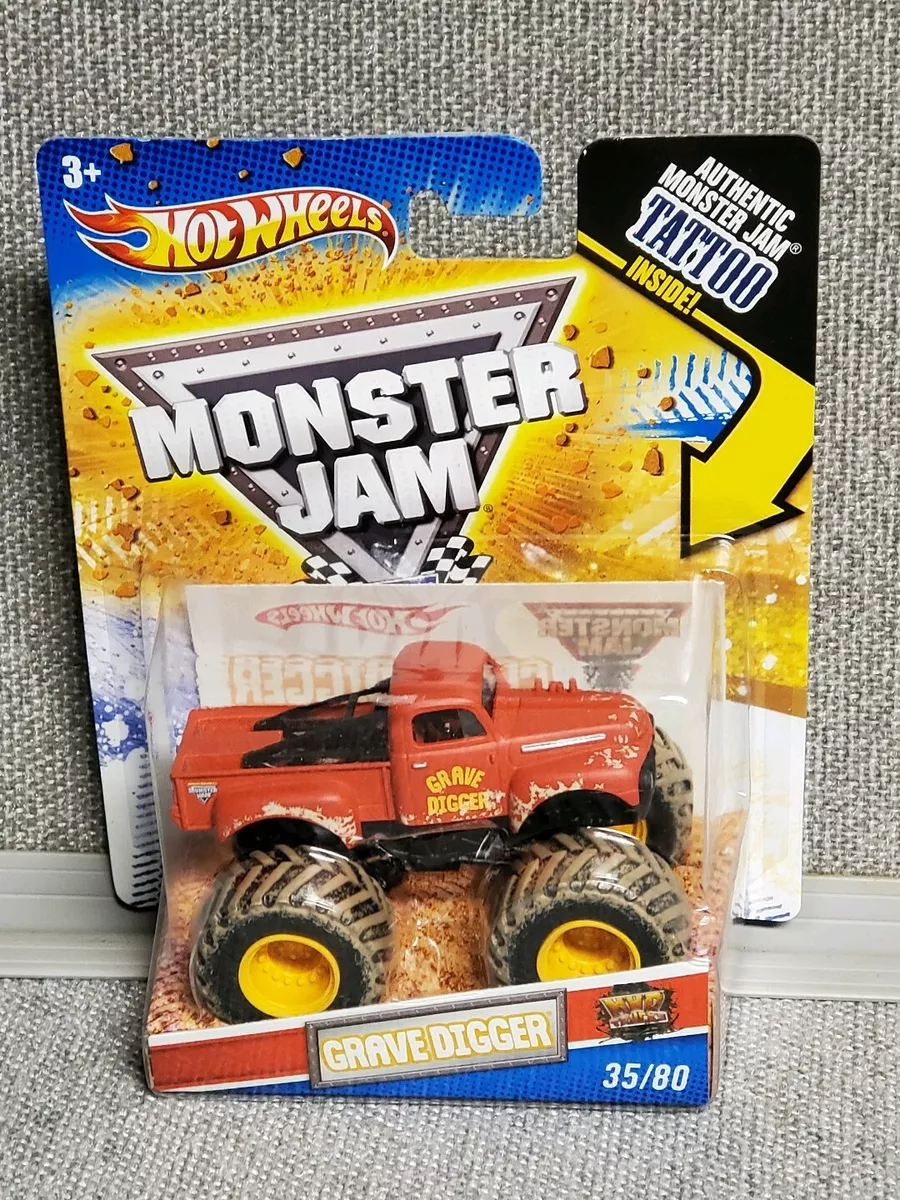 Hot Wheels Grave Digger 1:64 Monster Truck With Mud Tires Die-Cast