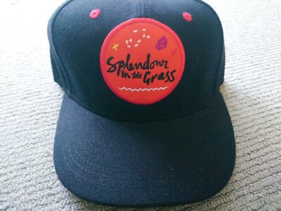 Vintage Splendour In  The Grass Black Byron Hat Cap Australian  Music Festival