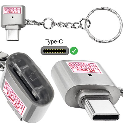 Type C Micro SD/TF Card Reader USB C To Micro SD Card Adapter with Lanyard Hot