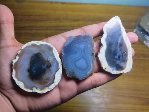 Rebanadas de ágata azul de diseño, gran calidad, rebanadas limitadas - Imagen 2 de 14