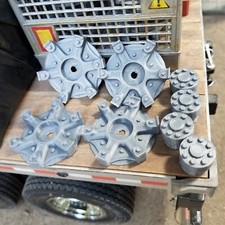 114 Tamiya Semi Truck Rim Wheel Inserts 6 Spoke Dayton Style Set Of 4