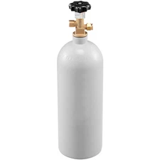 5 Lbs CO2 Tank Aluminum Gas Cylinder CGA320 Valve For Draft Soda Beer Kegerator