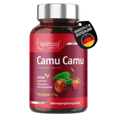 Vitamin C Camu Camu   Aktion   XXL Dose 250 Kapseln 600 mg Camu Camu Extrakt