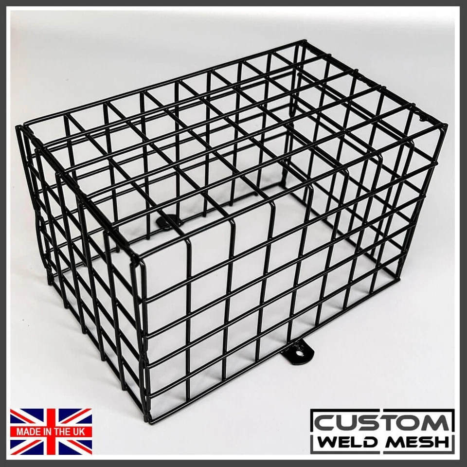 CUSTOMWELDMESH Protector Jaula Cámara CCTV 20cm x 13cm x 13cm Luz PIR Anti Vandalismo Exterior Hecho en Reino Unido
