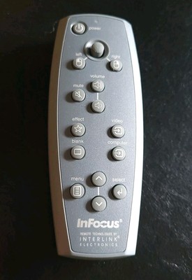 InFocus Projector Remote *Conductor* Interlink Electronic NO BATTERIES 
