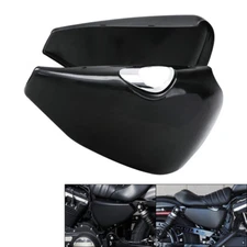 Pair Battery Side Fairing Covers Fit For Harley Sportster XL 883 1200 14-22