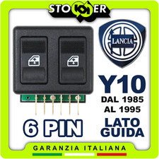 Pulsantiera Alzacristalli Interruttori Vetri Anteriori per LANCIA Y10 156 6PIN