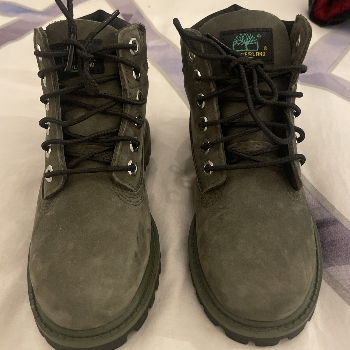 Timberland Kids Olive Green Waterproof Boots Kids Size US 11  display picture 1