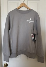 Nike Mens Medium On-Field Michigan State Spartans Crewneck Sweatshirt FB1937-053