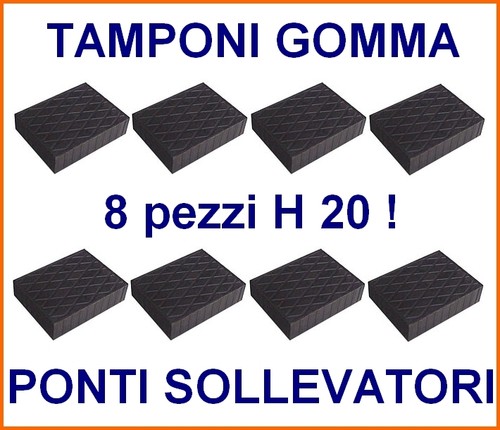 Tampone Di Appoggio In Gomma Per Ponti Sollevatori - H 30mm, Per Officine E Garage, Made In Italy - Foto 10