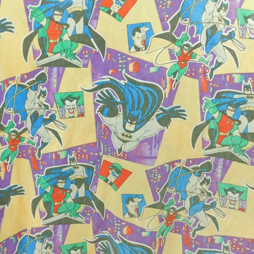 THE BIBB COMPANY 1994 Cartoon Batman & Joker DC Comic TWIN Flat Sheet Vintage - Picture 5 of 8