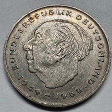 1977 Germany 2 Mark - F - Beautiful Coin - #A-042-B