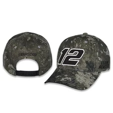Checkered Flag Sports Ryan Blaney #12 NASCAR 2025 Camo Big Number Snapback Hat