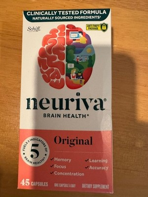 NEW Neuriva Original Brain Health  45 Caps Exp. 12/27 SEALED