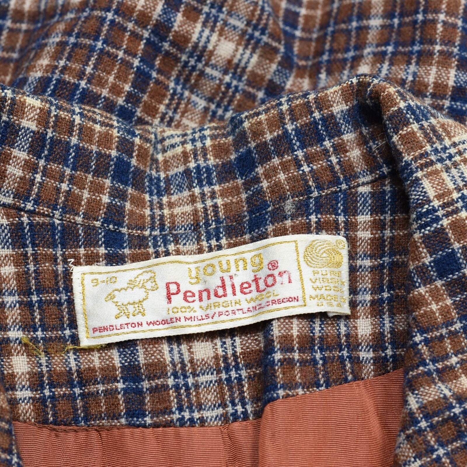 Pendleton Blazer Button Plaid Wool Multicolor Siz… - image 8